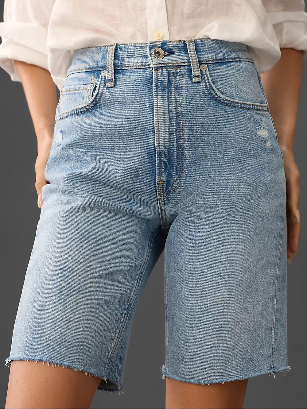 Rag & Bone Light Wash Bermuda Jorts 30